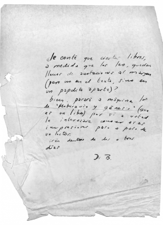 imagen Prelooker y Di Benedetto, cartas que testimonian una época