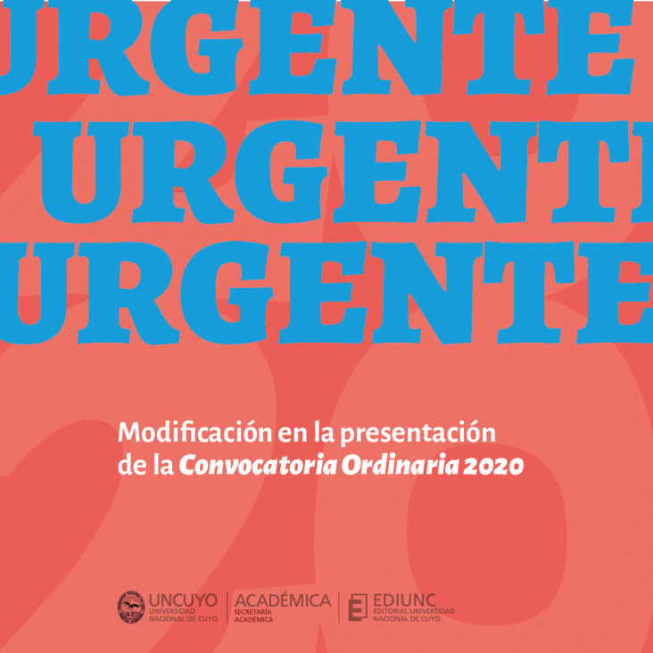 imagen URGENTE: MODIFICACIÓN EN LA CONVOCATORIA 2020