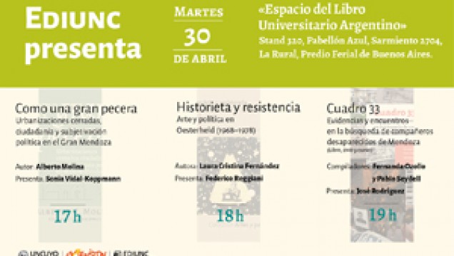imagen Presentan tres publicaciones de la Ediunc en la Feria del Libro de Buenos Aires