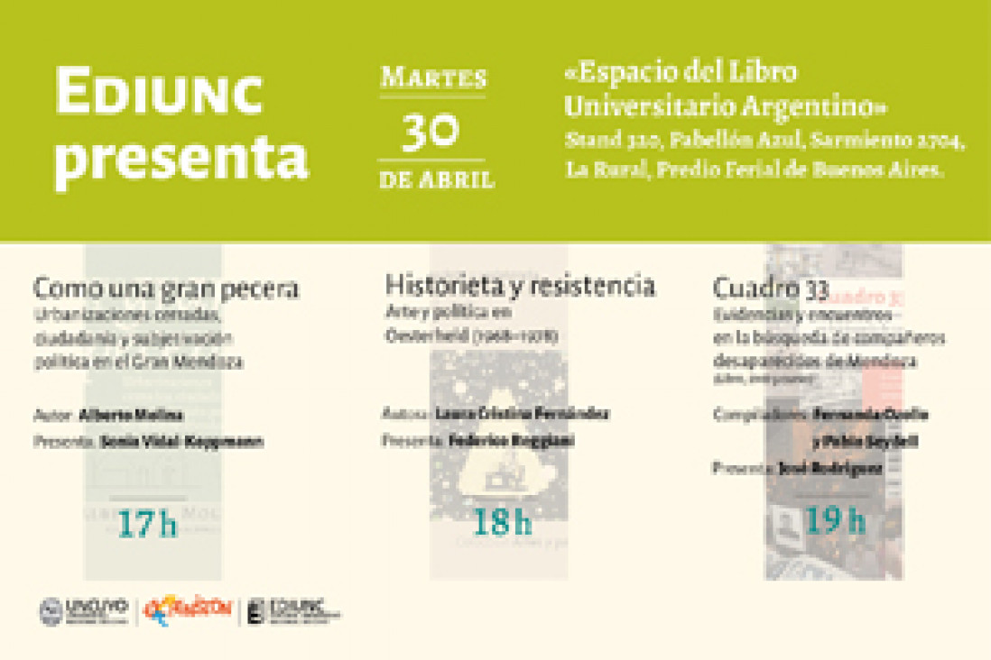 imagen Presentan tres publicaciones de la Ediunc en la Feria del Libro de Buenos Aires