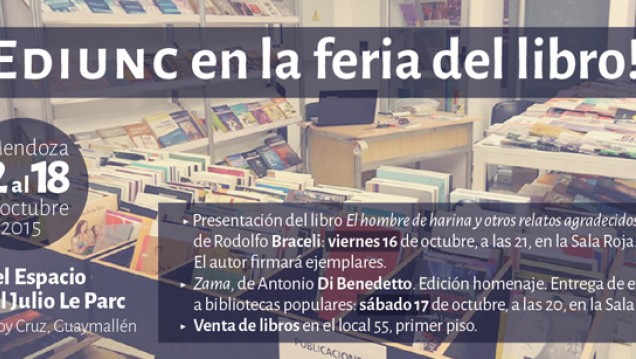 imagen La Ediunc participa de la Feria del Libro de Mendoza