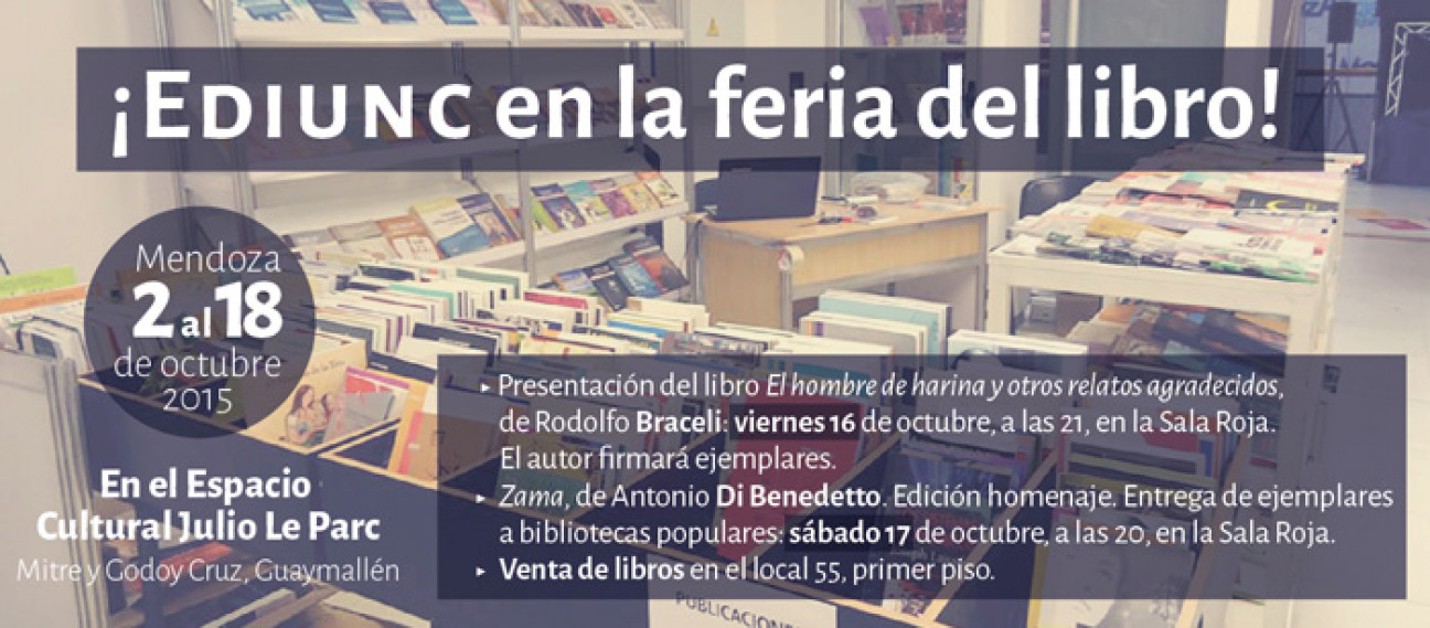 imagen La Ediunc participa de la Feria del Libro de Mendoza