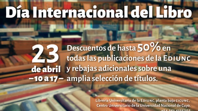 imagen La EDIUNC festeja el Día Internacional del Libro con importantes descuentos