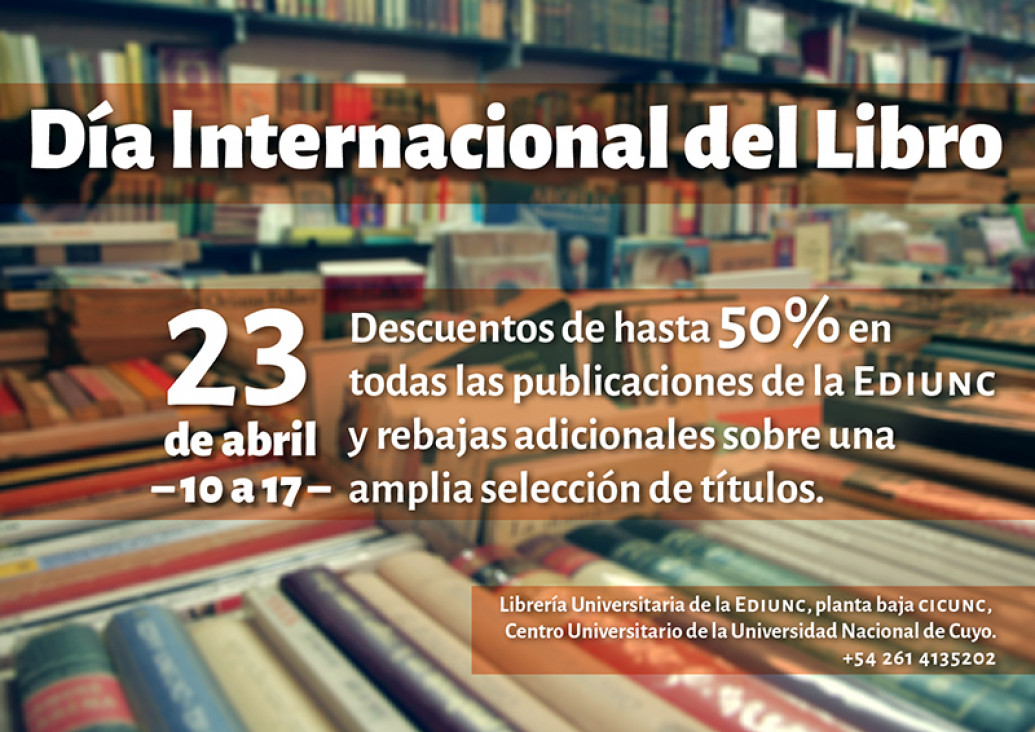 imagen La EDIUNC festeja el Día Internacional del Libro con importantes descuentos