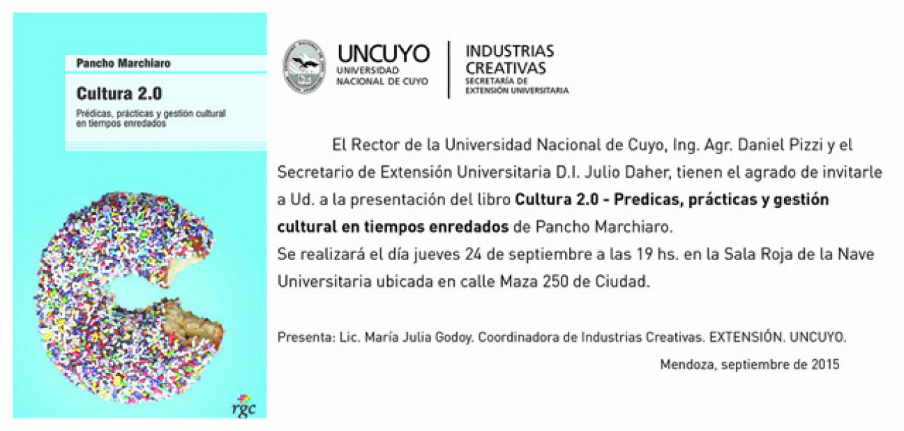 imagen Pancho Marchiaro dará un curso y presentará su nuevo libro en la UNCUYO