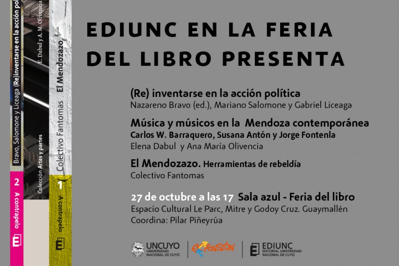 imagen Autores de títulos universitarios en la Feria del Libro de Mendoza