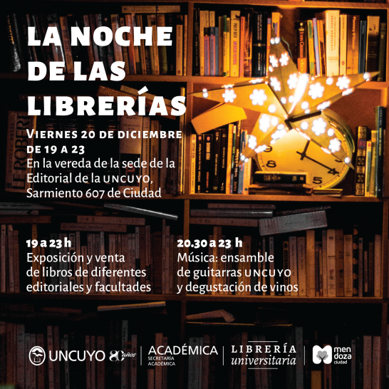 imagen La Librería Universitaria participará de La noche de las Librerías