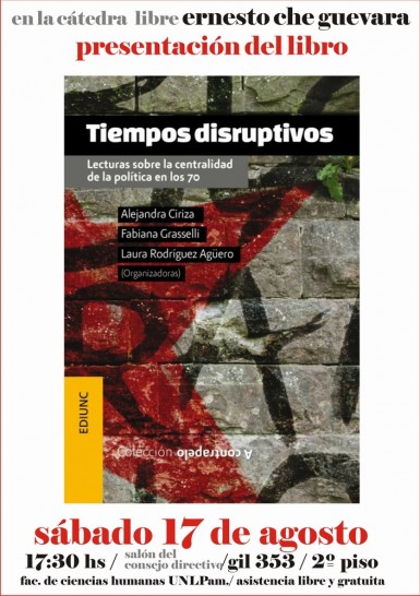 imagen Presentarán «Tiempos disruptivos» en La Pampa