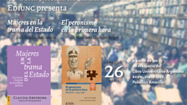 imagen Dos títulos de Ediunc se presentan en la Feria del Libro de Buenos Aires