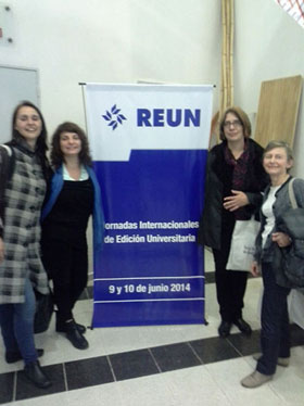 Directoras de la Editorial de la Universidad Nacional de Córdoba, Quilmes, UNCuyo y San Martín